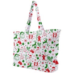 Christmas-seamless-green  Simple Shoulder Bag by nateshop