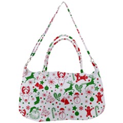 Christmas-seamless-green  Removal Strap Handbag by nateshop