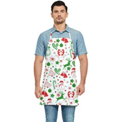 Christmas-seamless-green  Kitchen Apron by nateshop