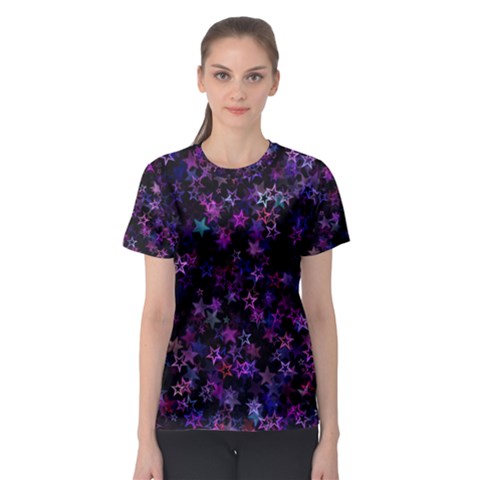 Christmasstars-001 Women s Sport Mesh Tee by nateshop