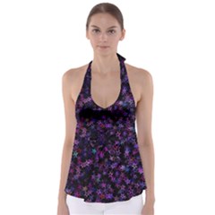 Christmasstars-001 Babydoll Tankini Top by nateshop