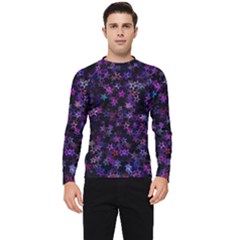 Christmasstars-001 Men s Long Sleeve Rash Guard by nateshop