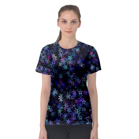 Christmasstars-002 Women s Sport Mesh Tee by nateshop