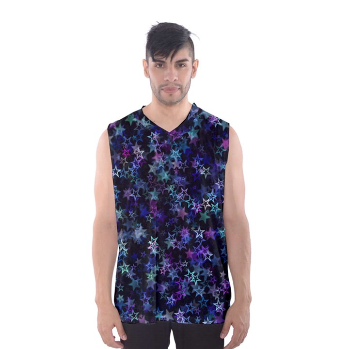 Christmasstars-002 Men s Basketball Tank Top