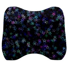 Christmasstars-002 Velour Head Support Cushion by nateshop