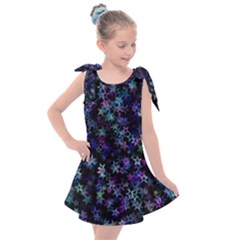 Christmasstars-002 Kids  Tie Up Tunic Dress by nateshop