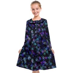 Christmasstars-002 Kids  Midi Sailor Dress by nateshop