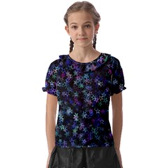 Christmasstars-002 Kids  Frill Chiffon Blouse by nateshop