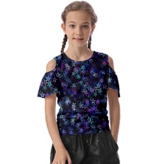 Christmasstars-002 Kids  Butterfly Cutout Tee by nateshop