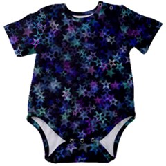 Christmasstars-002 Baby Short Sleeve Onesie Bodysuit by nateshop