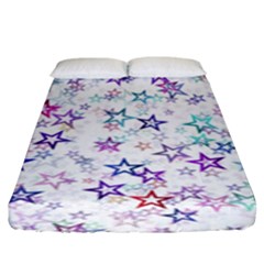 Christmasstars-003 Fitted Sheet (king Size) by nateshop