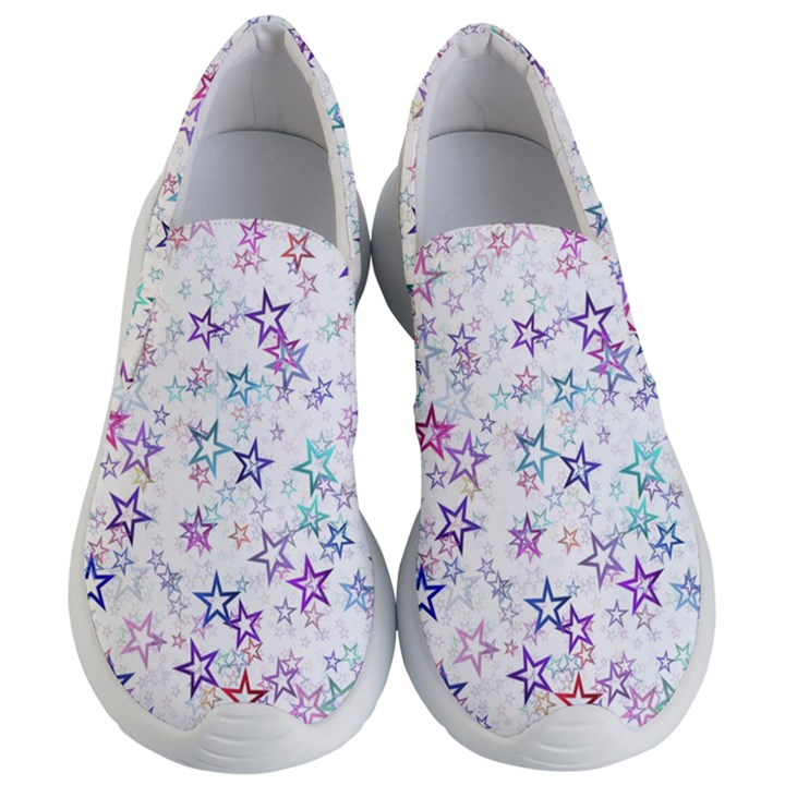 Christmasstars-003 Women s Lightweight Slip Ons