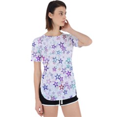 Christmasstars-003 Perpetual Short Sleeve T-shirt by nateshop