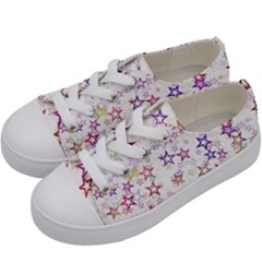 Christmasstars-004 Kids  Low Top Canvas Sneakers by nateshop