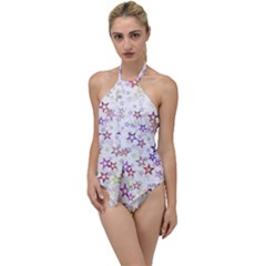 Christmasstars-004 Go With The Flow One Piece Swimsuit by nateshop