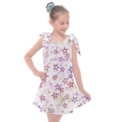 Christmasstars-004 Kids  Tie Up Tunic Dress by nateshop