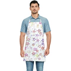 Christmasstars-004 Kitchen Apron by nateshop