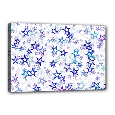 Christmasstars-005 Canvas 18  X 12  (stretched) by nateshop