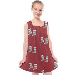 Christmas-stockings Kids  Cross Back Dress by nateshop