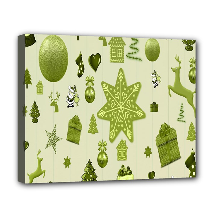 Christmas-stocking-star-bel Deluxe Canvas 20  x 16  (Stretched)