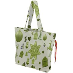 Christmas-stocking-star-bel Drawstring Tote Bag by nateshop