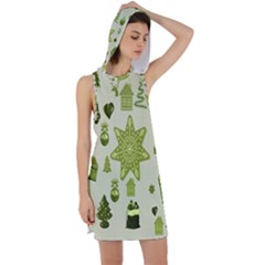 Christmas-stocking-star-bel Racer Back Hoodie Dress by nateshop