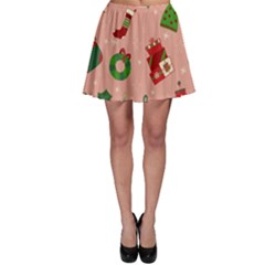 Gifts-christmas-stockings Skater Skirt by nateshop