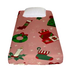 Gifts-christmas-stockings Fitted Sheet (single Size) by nateshop