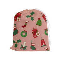 Gifts-christmas-stockings Drawstring Pouch (xl) by nateshop