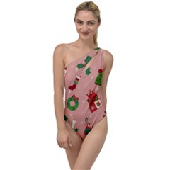 Gifts-christmas-stockings To One Side Swimsuit by nateshop