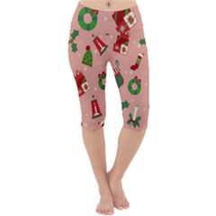 Gifts-christmas-stockings Lightweight Velour Cropped Yoga Leggings by nateshop