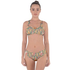 Pattern-santa Criss Cross Bikini Set by nateshop