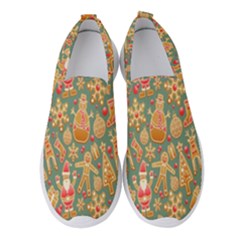 Pattern-santa Women s Slip On Sneakers by nateshop