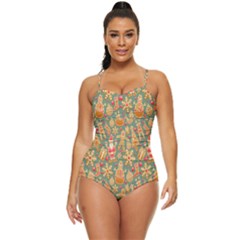 Pattern-santa Retro Full Coverage Swimsuit by nateshop