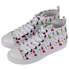 Santa-claus Women s Mid-top Canvas Sneakers by nateshop