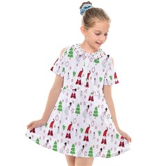 Santa-claus Kids  Short Sleeve Shirt Dress by nateshop