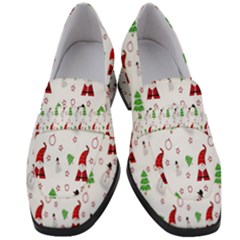 Santa-claus Women s Chunky Heel Loafers by nateshop