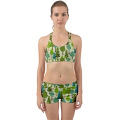 Seamless-forest-pattern-cartoon-tree Back Web Gym Set by nateshop