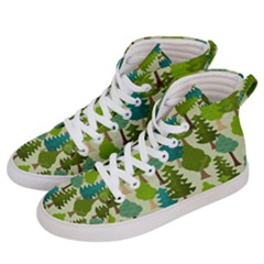 Seamless-forest-pattern-cartoon-tree Women s Hi-top Skate Sneakers by nateshop