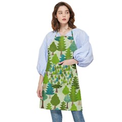 Seamless-forest-pattern-cartoon-tree Pocket Apron by nateshop