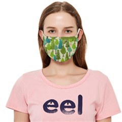 Seamless-forest-pattern-cartoon-tree Cloth Face Mask (adult) by nateshop