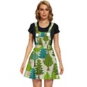 Seamless-forest-pattern-cartoon-tree Apron Dress View1