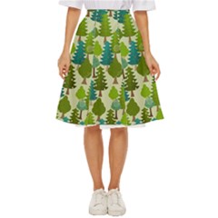 Seamless-forest-pattern-cartoon-tree Classic Short Skirt by nateshop