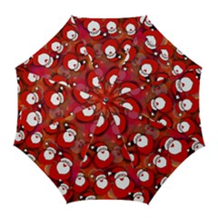 Seamless-santa Claus Golf Umbrellas by nateshop