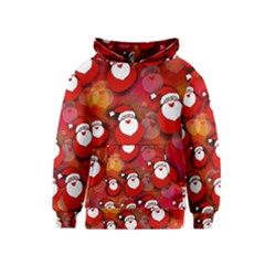 Seamless-santa Claus Kids  Pullover Hoodie