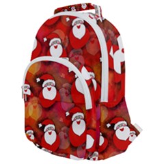 Seamless-santa Claus Rounded Multi Pocket Backpack by nateshop