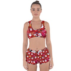 Seamless-santa Claus Racerback Boyleg Bikini Set by nateshop