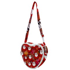 Seamless-santa Claus Heart Shoulder Bag by nateshop