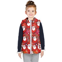 Seamless-santa Claus Kids  Hooded Puffer Vest by nateshop