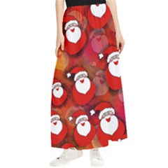 Seamless-santa Claus Maxi Chiffon Skirt by nateshop